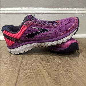 Brooks Women's Ghost 9 Athletic Shoes - Purple and Pink